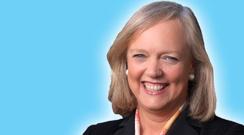 Hewlett-Packard CEO Meg Whitman says the company is tracking on course &apos;to execute one of the largest and most complex separations ever undertaken.&apos;