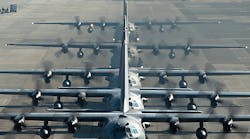 The C-130 Hercules is a Lockheed-designed and built, four-engine aircraft powered by Rolls-Royce AE 2100 turboprop engines, used as a troop, medivac, and cargo transport aircraft.