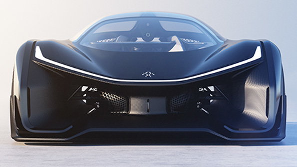 The Faraday Future FFZERO1 concept electric car