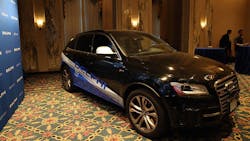 The Delphi driverless Audi after completing its crosscountry trip in early 2015 The Delphi driverless Audi after completing its crosscountry trip in early 2015