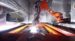 Norsk Titanium AS uses argonshielded direct metal deposition to produce aerospace components in titanium The process is capable of depositing the material in six axes of operation and depositing multiple materials for parts with highly complex geometries Norsk Titanium AS uses argonshielded direct metal deposition to produce aerospace components in titanium The process is capable of depositing the material in six axes of operation and depositing multiple materials for parts with highly complex geometries