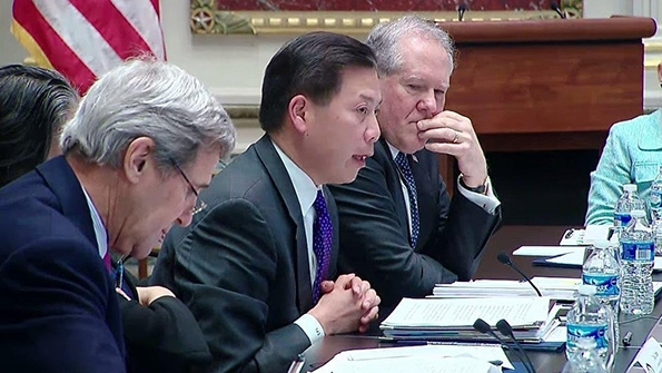 Deputy Secretary Chris Lu attends the Presidentrsquos Interagency Task Force to Monitor and Combat Trafficking in Persons