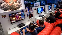 Attendees at Gamescom 2015 in Cologne, Germany, get their fill of PlayStation.