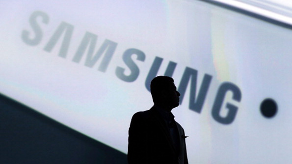 A Samsung display at CES 2014