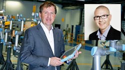 Universal Robots CEO Enrico Krog Iversen and his brother TimeXtender CEO Heine Universal Robots CEO Enrico Krog Iversen and his brother TimeXtender CEO Heine