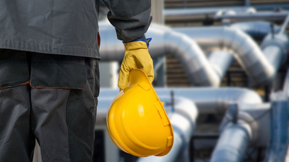 person in safety gear