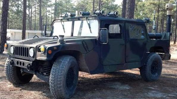 DSAT Dismounted Soldier Autonomy Tools mounted on HMMWV otherwise known as Humvee