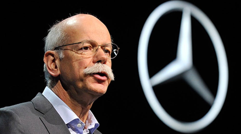 Daimler AG chairman of the board Dr. Dieter Zetscher speaks at CES 2015.