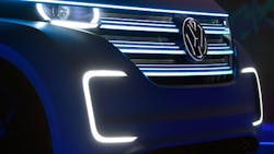 The front grille of the new VW Budde concept The front grille of the new VW Budde concept