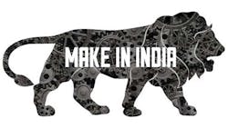 The Make in India lion logo The Make in India lion logo