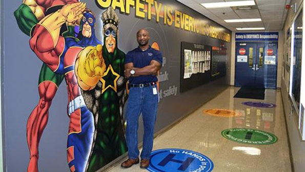 Bernard Berry the illustrator and plant worker who created and draws Ergoman