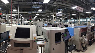 A panoramic view of the streamlined machine systems at the heart of ATS&apos;s Everett, Wash, facility.