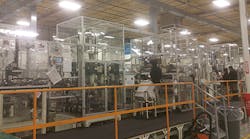 The HEV engine inspection line inside the Toshiba plant in Houston, Texas. The floor has lost just one worker in four years since Ford requested Toshiba shift production from Japan to the United States.