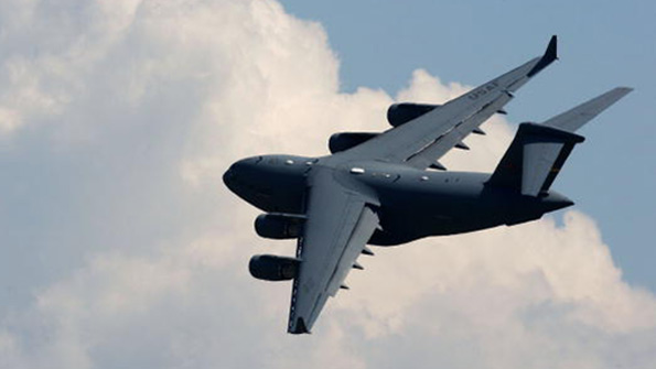 A Lockheed C17 Globemaster transport