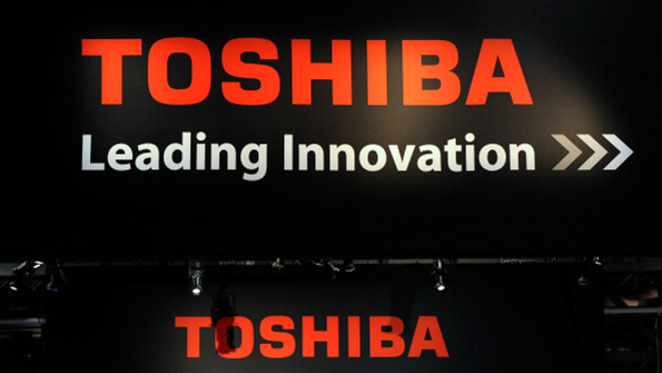 Toshiba wordmark at CES 2012