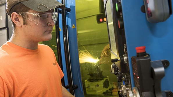 Among the most effective tools Pratt amp Whitney39s North Berwick Me plant uses to attract young people to manufacturing is plant events that show them the hightech machining used in producing jet engine parts