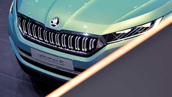 The Skoda Vision S Concept at the 2016 Geneva Auto Show