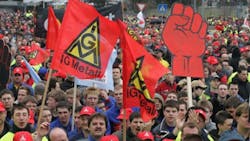 German Metalworking Sector Hit by Warning Strikes German Metalworking Sector Hit by Warning Strikes