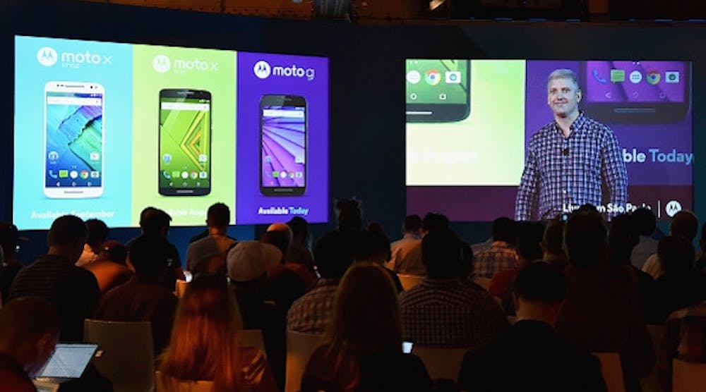 The 2015 launch of Motorola Mobility.