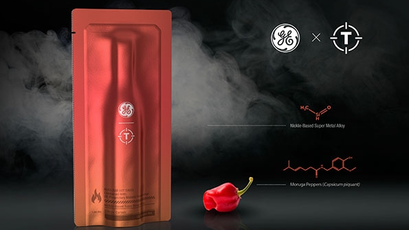 GE is selling 1000 bottles of a hot sauce packaged in silicone carbide and ceramic matrix composites