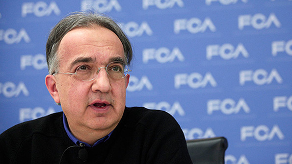 Fiat Chrysler Automobiles CEO Sergio Marchionne at a 2015 news conference