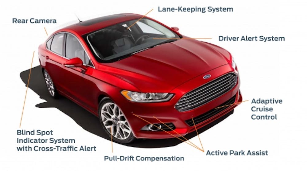 Ford Motor Co. is researching ways to leverage existing driver-assist technologies -- such as those on the 2013 Ford Fusion -- to make vehicles even more intelligent.