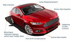 Ford Motor Co. is researching ways to leverage existing driver-assist technologies -- such as those on the 2013 Ford Fusion -- to make vehicles even more intelligent.