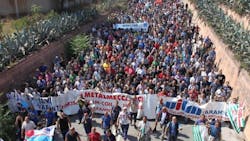 ILVA plant protest ILVA plant protest