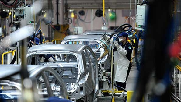 Chinese auto factory