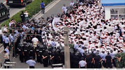 Employees strike at China plant Employees strike at China plant