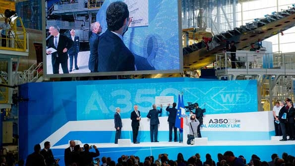 Airbus A350 XWB inauguration of final assembly