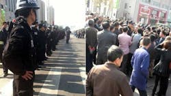Protest of planned chemical plant developed by Sinopec subsidiary Protest of planned chemical plant developed by Sinopec subsidiary