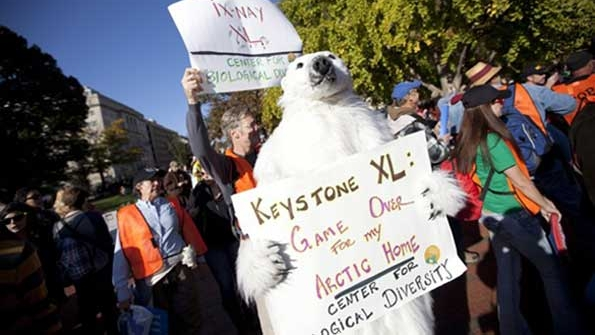 Keystone pipeline protest