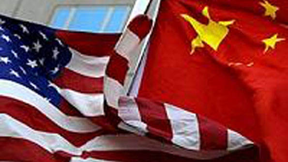 us and china flags