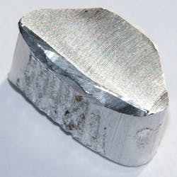 Aluminum refined from bauxite ore Aluminum refined from bauxite ore