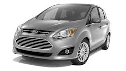 The CMAX Hybrid shown and the CMAX Energi plugin drove Fords 2013 growth in the electrified vehicle market According to Ford the Hybrid gets 47 mpg city and 47 mpg highway The CMAX Hybrid shown and the CMAX Energi plugin drove Fords 2013 growth in the electrified vehicle market According to Ford the Hybrid gets 47 mpg city and 47 mpg highway