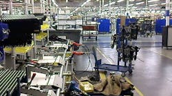 A cell rod assembly line utilizes one-piece flow, emblematic of efforts at the plant to bolster lean manufacturing.