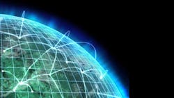 Connected high tech economic world Connected high tech economic world