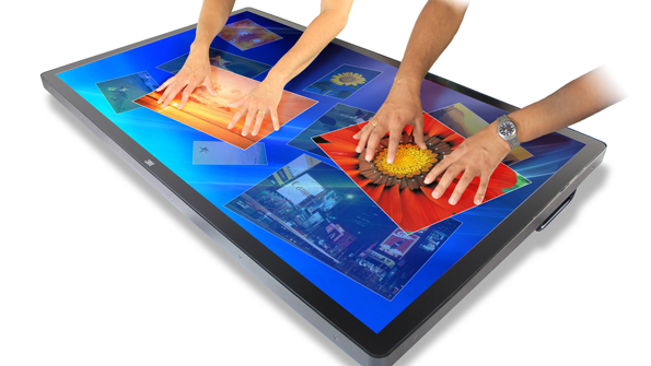 3Ms multitouch concept table on display at CeBIT 2013