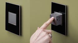 Manufacturers such as Legrand are counting on products such as the Pop-Out Outlet, part of Legrand&rsquo;s Adorne line of electrical products for the home, to help fuel sales based on innovation. The outlet fits flush to the wall but pops out when the receptacle is needed. Photo: LEGRAND