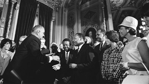 signing the voting rights act
