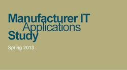 manufacturer IT applications study spring 2013 manufacturer IT applications study spring 2013