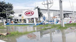 Some Factories Waterlogged Due to Floods in Thailand Some Factories Waterlogged Due to Floods in Thailand
