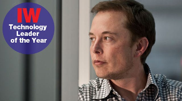 Elon Musk -- the 42-year-old CEO of SpaceX and Tesla Motors -- is IndustryWeek&apos;s 2013 Technology Leader of the Year.