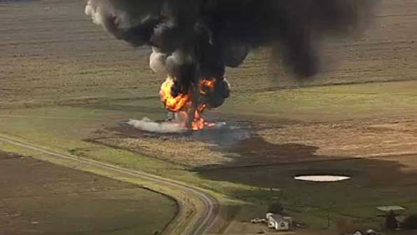 Texas Town Evacuated After Gas Pipeline Blast