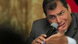 Ecuador President Correa Ecuador President Correa