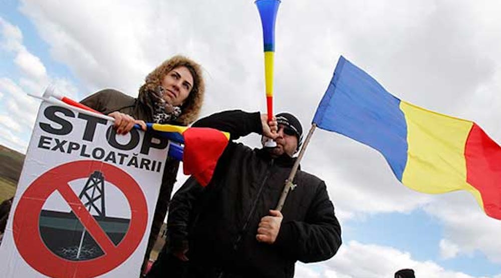 Industryweek 5753 Chevron Resumes Shale Work Romania Despite Protest