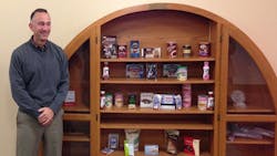Jim Holdrieth general manager of SensoryEffects39 Powder Systems division shows a sample of the foods and beverages using the firm39s ingredients and processes Jim Holdrieth general manager of SensoryEffects39 Powder Systems division shows a sample of the foods and beverages using the firm39s ingredients and processes