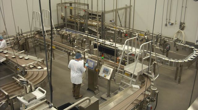 A new third line at Bob Evans&apos; Kettle Creations plant in Lima, Ohio, produces mashed potato side dishes.