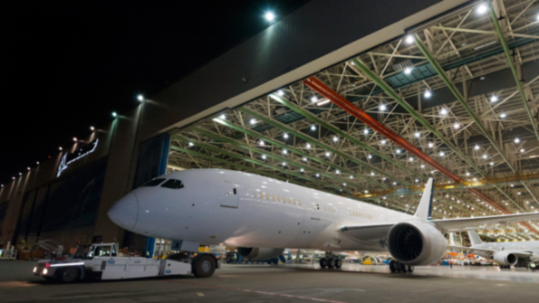 At Everett Wash Boeing Commercial Airplanes rolled out a 7878 the first Boeing Dreamliner completed at the new rate of 10 airplanesmonth The buyer of this jet is International Lease Finance Corp and it will be operated by Aeromexico